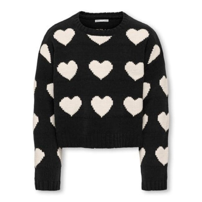Kids ONLY winter sweater meisjes - zwart - KogSus - regular fit, gebreid