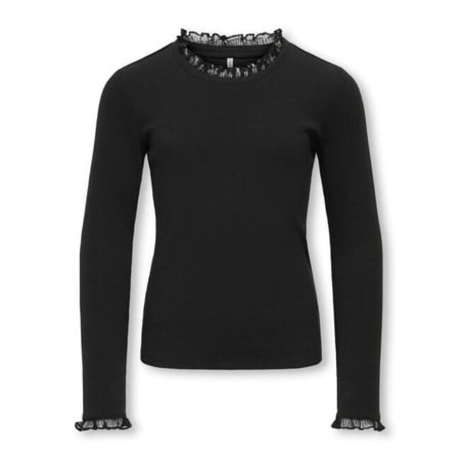 Kids ONLY winter top meisjes - zwart - KogLeslie - regular fit, longsleeve