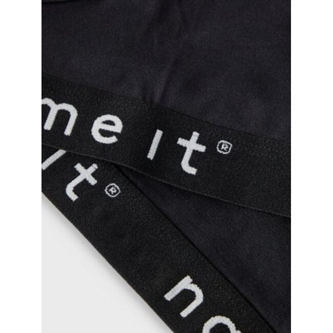 Name it winter ondergoed meisjes - zwart - 2p top - NkfShort