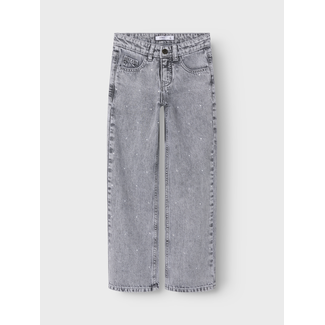 Name it winter jeansbroek meisjes- grijs - straight fit - NkfRose