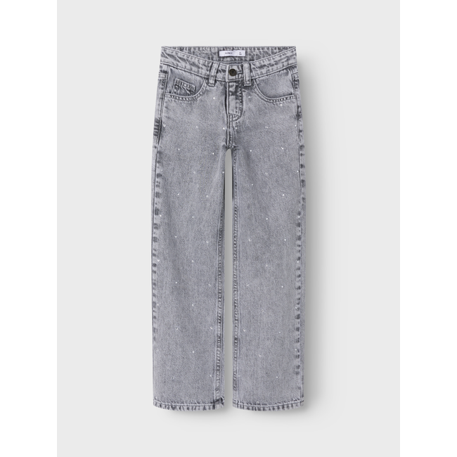 Name it winter jeansbroek meisjes- grijs - straight fit - NkfRose