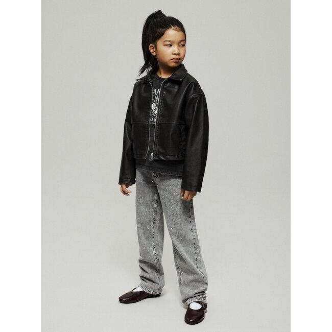 Name it winter jeansbroek meisjes- grijs - straight fit - NkfRose