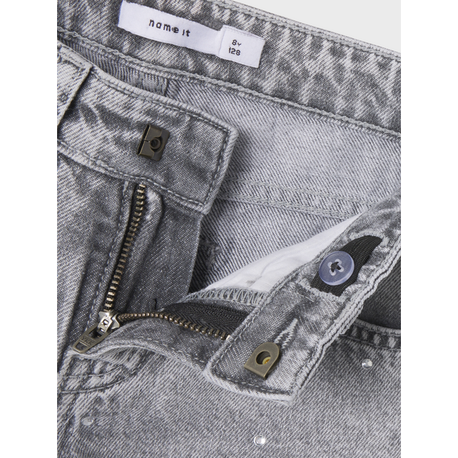 Name it winter jeansbroek meisjes- grijs - straight fit - NkfRose