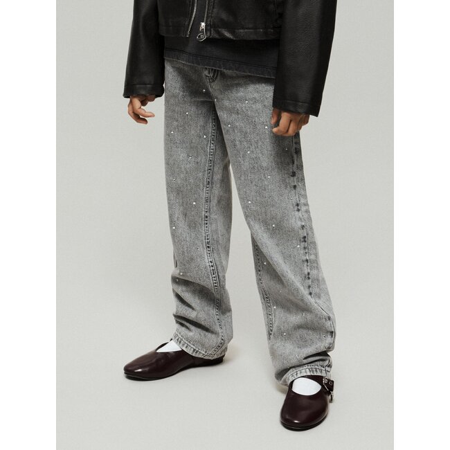 Name it winter jeansbroek meisjes- grijs - straight fit - NkfRose