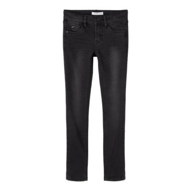 Name it winter jeansbroek jongens - zwart - skinny fit - NkmPete