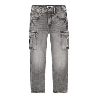 Name it winter cargo jeansbroek jongens - grijs - tapered fit - NkmSilas