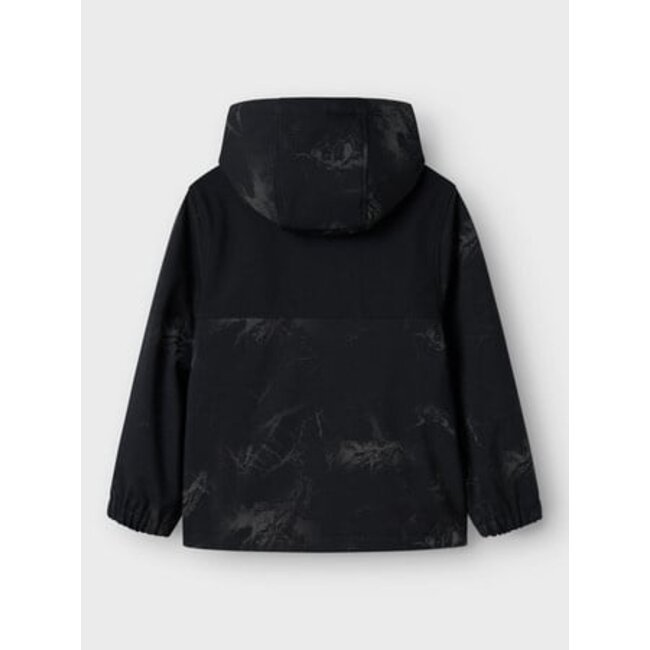 Name it winter softshell jas jongens - zwart - NkmAlf