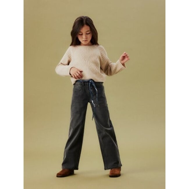 Name it winter jeansbroek meisjes - grijs - wide leg fit - NkfRose