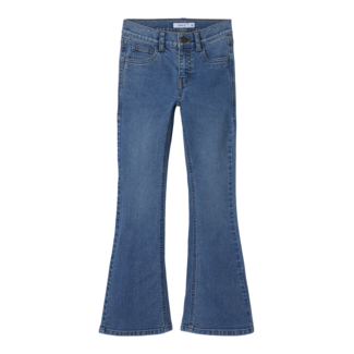 Name it winter jeansbroek meisjes - blauw - bootcut fit - NkfPolly