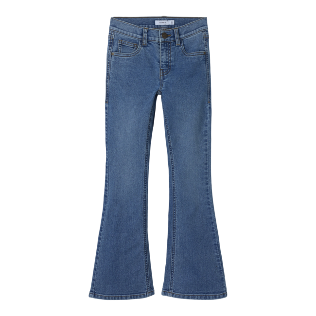 Name it winter jeansbroek meisjes - blauw - bootcut fit - NkfPolly