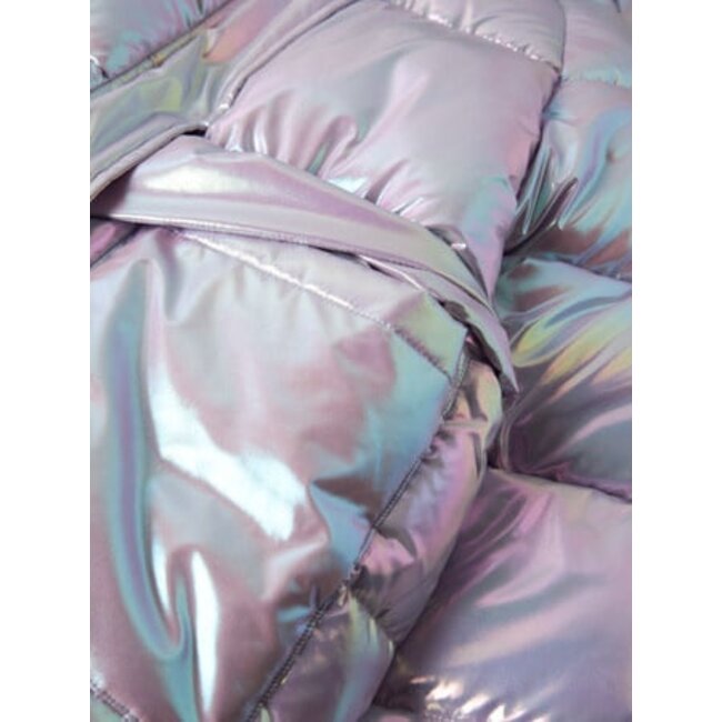 Name it winter winterjas meisjes - paars - puffer, foil - NkfMalan