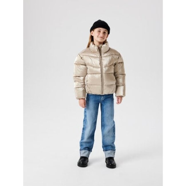 Name it winter winterjas meisjes - bruin - puffer - NkfManon