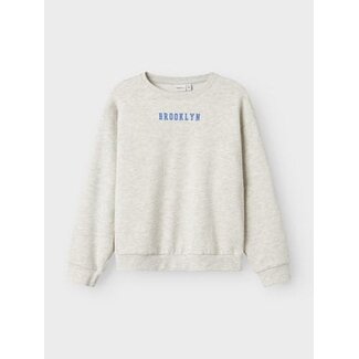 Name it winter sweater meisjes - grijs - relaxed fit - NkfNevea