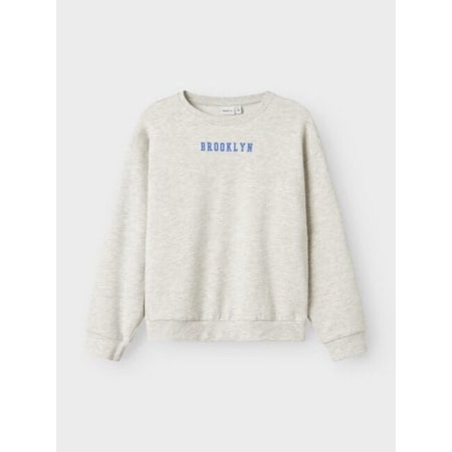 Name it winter sweater meisjes - grijs - relaxed fit - NkfNevea