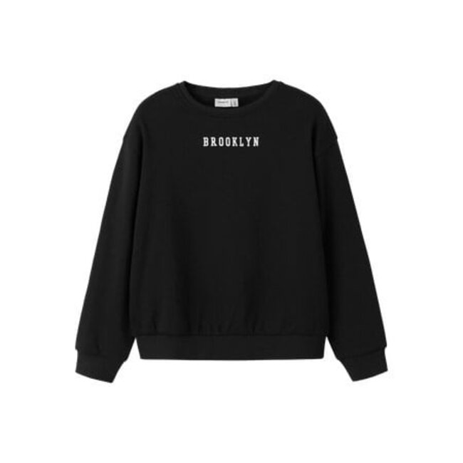 Name it winter sweater meisjes - zwart - relaxed fit - NkfNevea