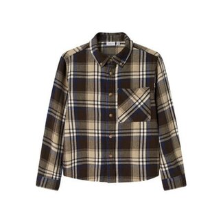 Name it winter t-shirt jongens - bruin - regular fit - NkmNoland