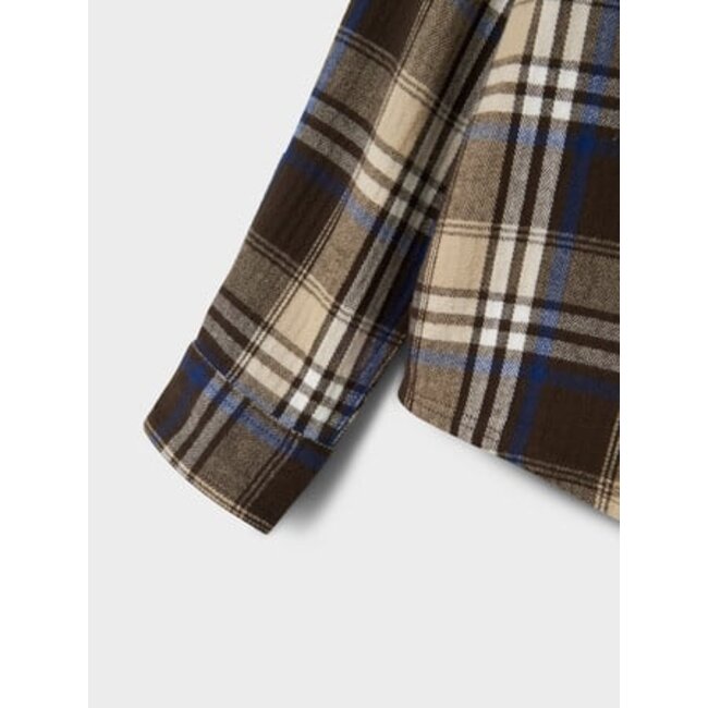 Name it winter t-shirt jongens - bruin - regular fit - NkmNoland