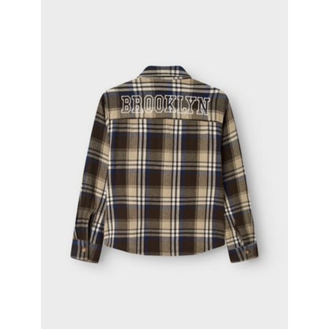 Name it winter t-shirt jongens - bruin - regular fit - NkmNoland