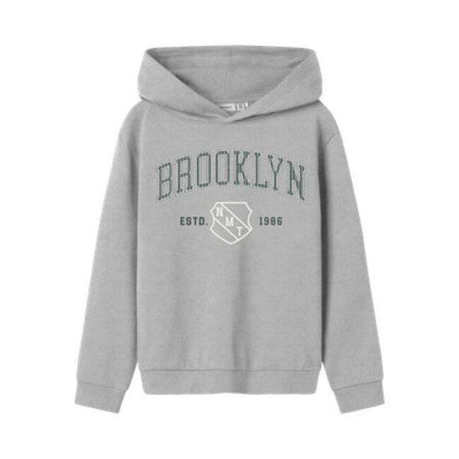 Name it winter sweater jongens - grijs - regular fit - NkmNewi