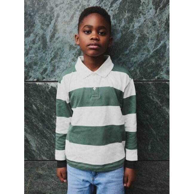 Name it winter polo t-shirt jongens - wit - relaxed fit - NkmNutiva