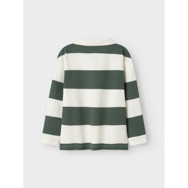 Name it winter polo t-shirt jongens - wit - relaxed fit - NkmNutiva