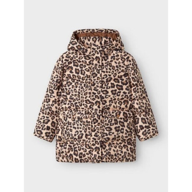 Name it winter winterjas meisjes - bruin - puffer - NkfMimosa