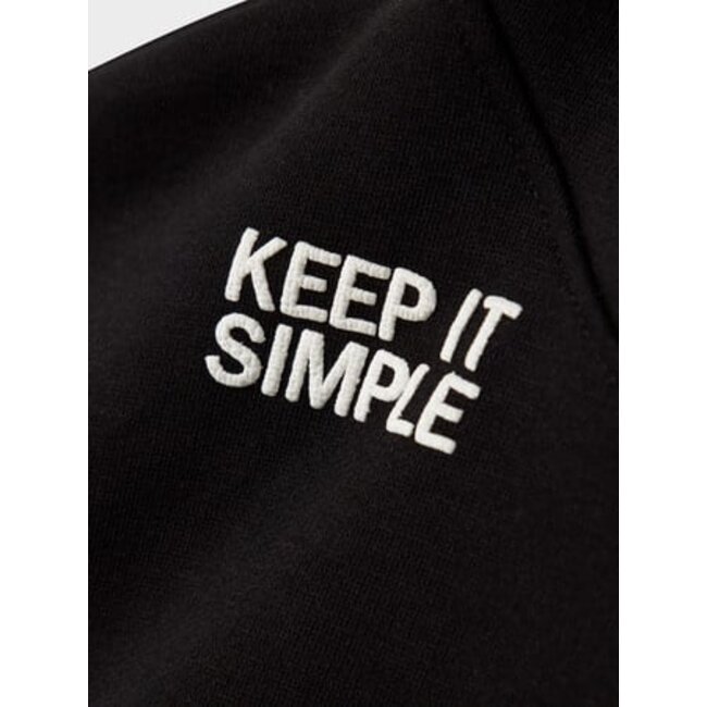 Name it winter sweater jongens - zwart - relaxed fit - NkmBronx