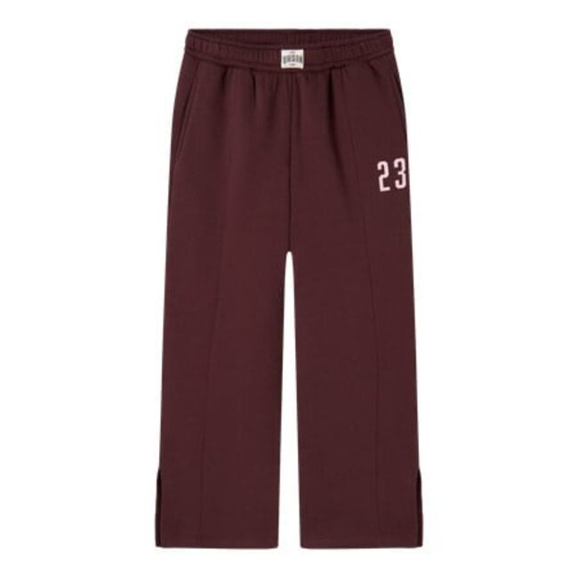 Name it winter sweat broek meisjes - paars - wide leg fit - NkfOdika