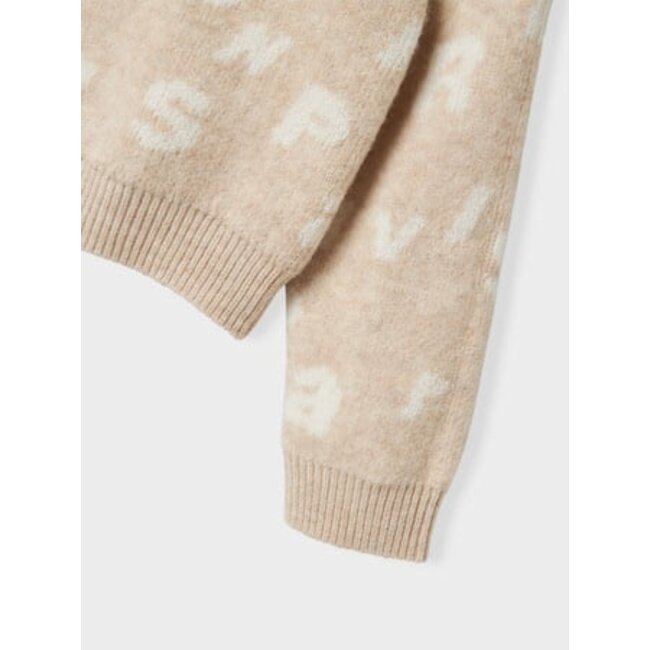 Name it winter sweater meisjes - grijs - regular fit, gebreid - NkfOline