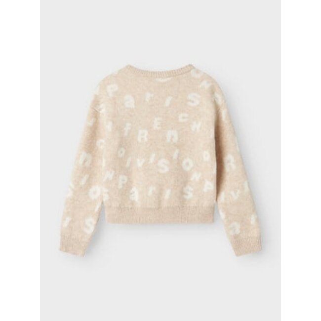 Name it winter sweater meisjes - grijs - regular fit, gebreid - NkfOline