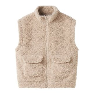 Name it winter vest meisjes - bruin - teddy - NkfNila