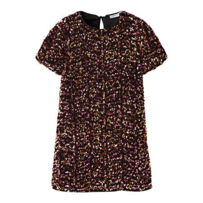 Name it winter jurk meisjes - goud - regular fit - NkfRunica