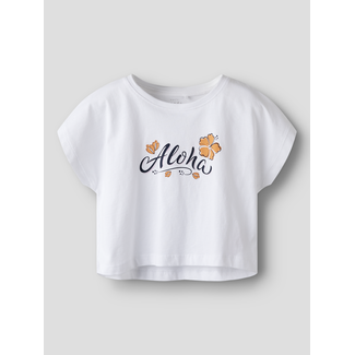 Name it zomer crop top meisjes - wit - NkfVilma