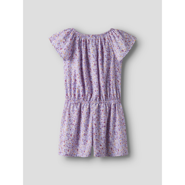 Name it zomer playsuit meisjes - paars - korte mouw - NkfVinaya