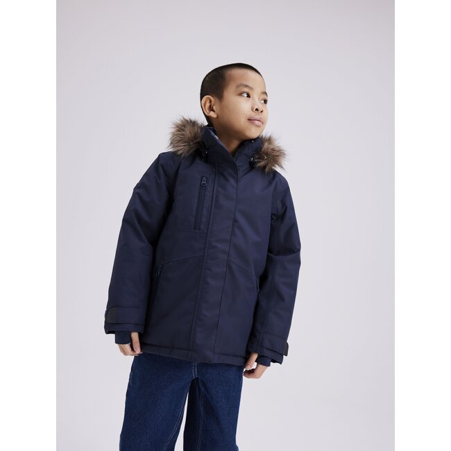 Name it winter ski jas jongens - donker blauw - NkmSnow