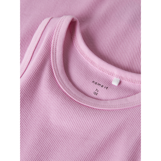 Name it zomer jurk meisjes - roze - korte mouw - NkfNakal