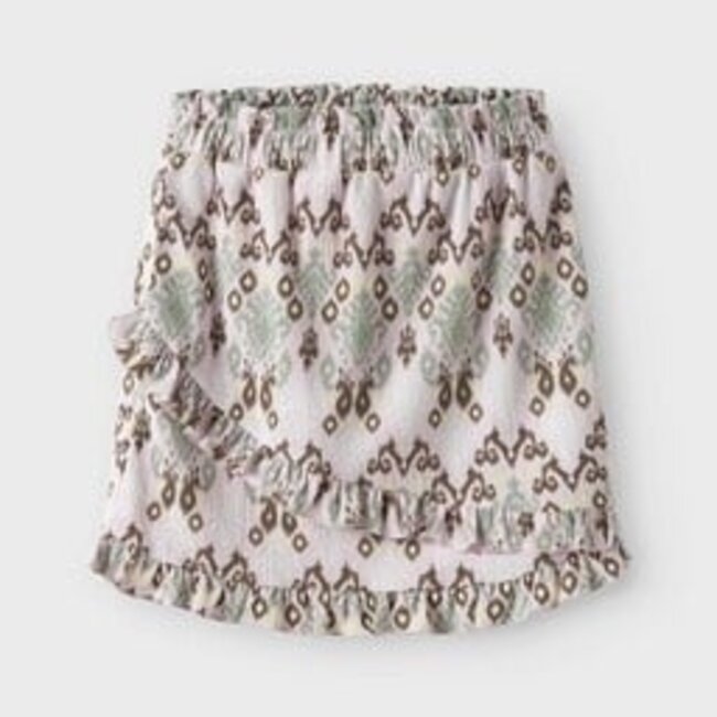 Name it zomer rok meisjes - print beige - Nkfhamsa