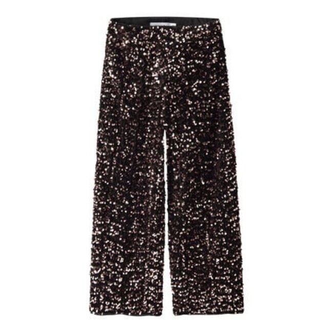 Name it winter broek meisjes - bruin - wide, straight fit - NkfRunica