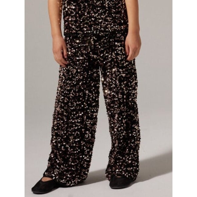 Name it winter broek meisjes - bruin - wide, straight fit - NkfRunica