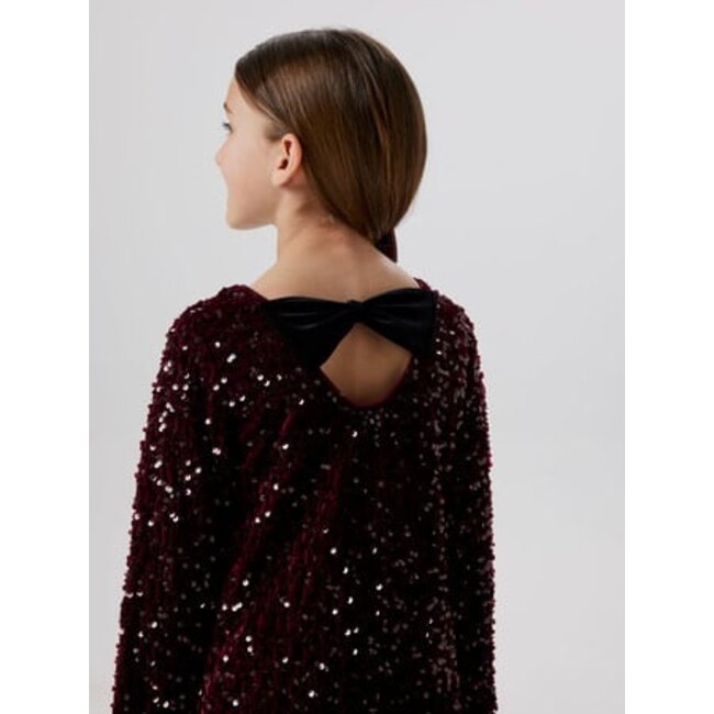 Name it winter jurk meisjes - paars - regular fit - NkfRusitta