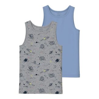 Name it winter ondergoed jongens - grijs - 2p top - NkmTank