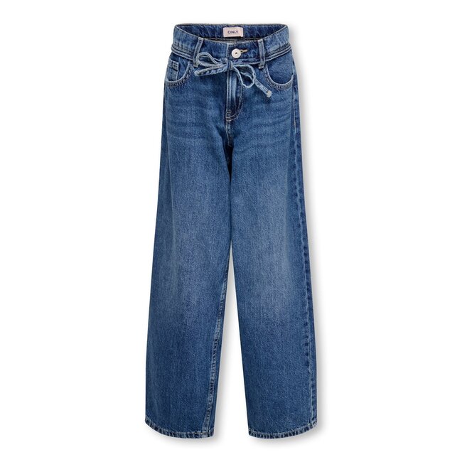 Kids ONLY winter jeansbroek meisjes - blauw - KogGianna - balloon fit