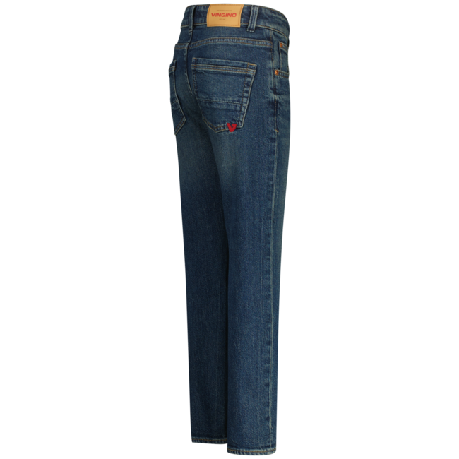 Vingino winter jeansbroek jongens - donker blauw - Darron - slim fit