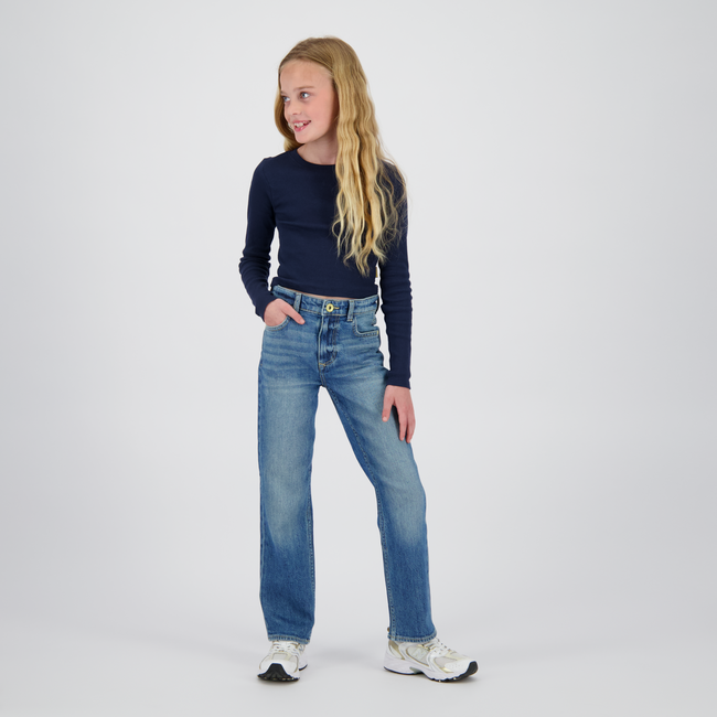Vingino winter jeansbroek meisjes - blauw - Clara - straight fit