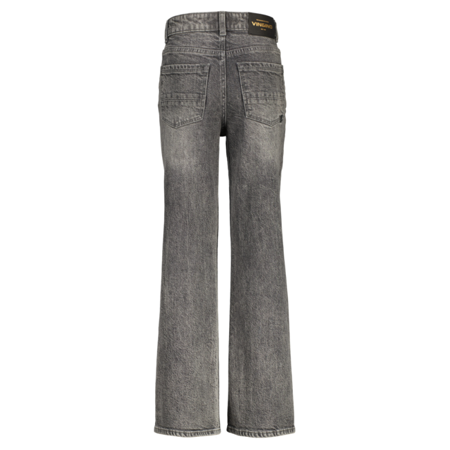 Vingino winter jeansbroek meisjes - donker grijs - Carey - straight flare fit