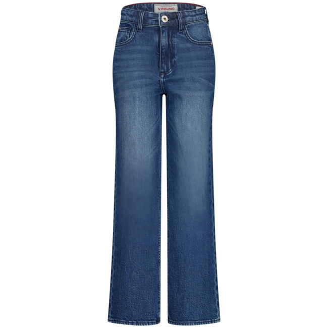 Vingino winter jeansbroek meisjes - donker blauw - Cecile - wide leg fit