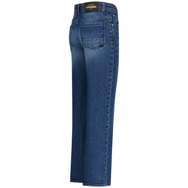 Vingino winter jeansbroek meisjes - donker blauw - Cecile - wide leg fit