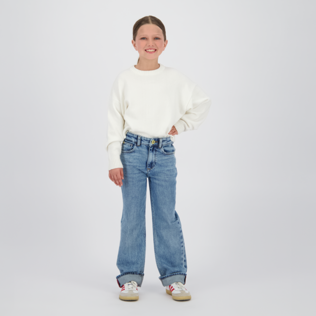 Vingino winter jeansbroek meisjes - blauw - Cecile - wide leg fit