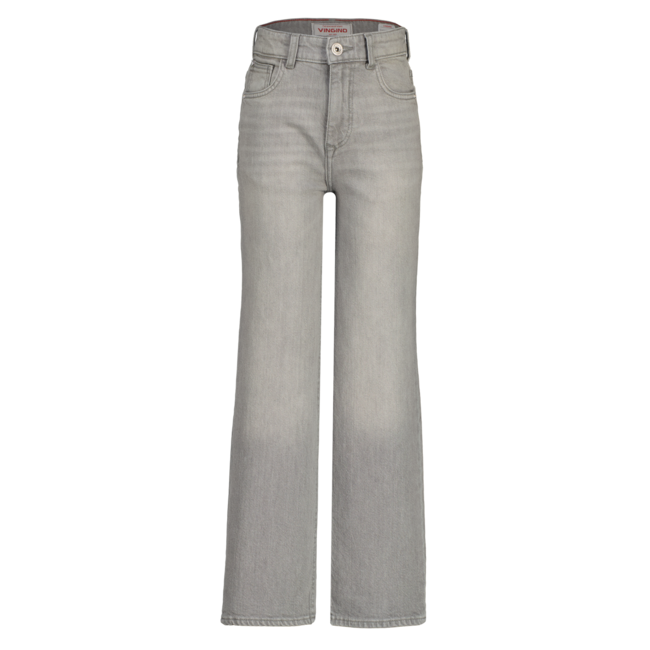 Vingino winter jeansbroek meisjes - grijs - Cecile - wide leg fit