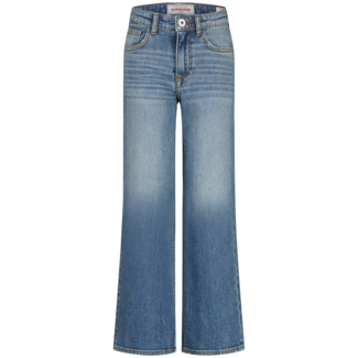 Vingino winter jeansbroek meisjes - blauw - Carlice - extra wide leg fit